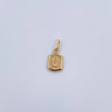 Dije Letra O 0.3gr / 1.5cm / Liso Oro Amarillo 18K &