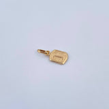 Dije Letra I 0.35gr / 1.5cm / Liso Oro Amarillo 18K &