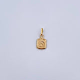 Dije Letra F 0.35gr / 1.5cm / Liso Oro Amarillo 18K &