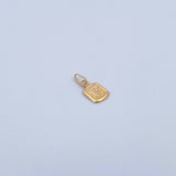 Dije Letra F 0.35gr / 1.5cm / Liso Oro Amarillo 18K &