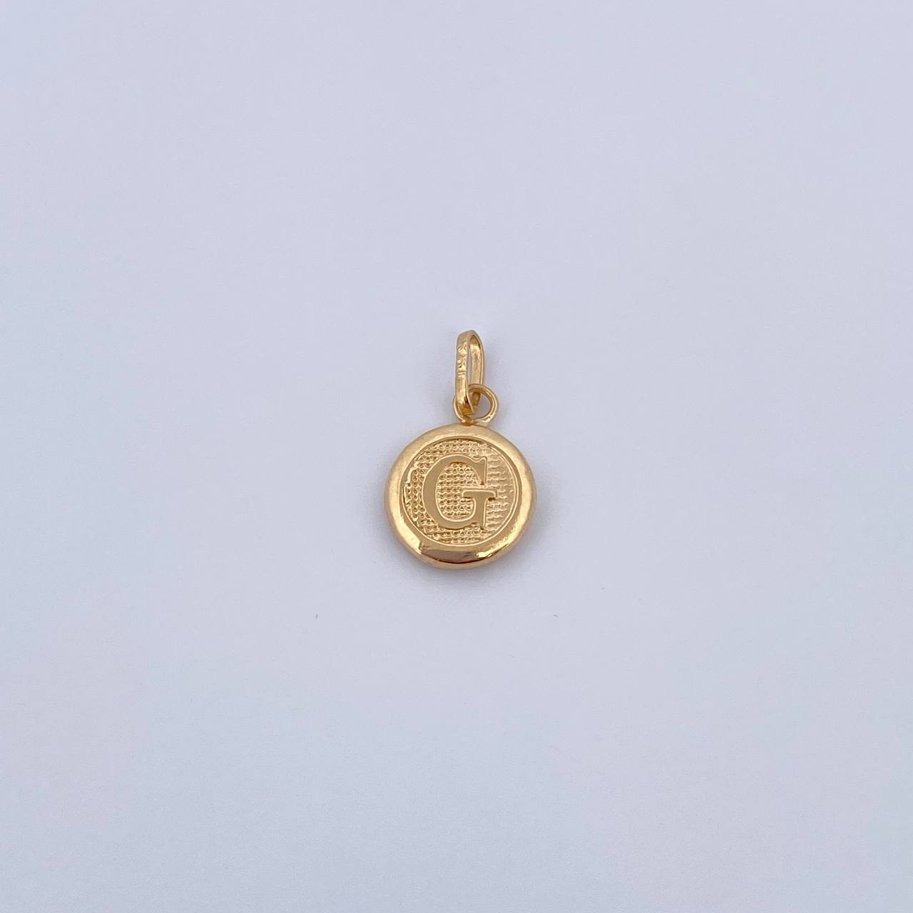 Dije Letra G 0.45gr / 1.5cm / Medalla Oro Amarillo 18K &