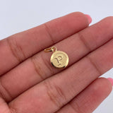 Dije Letra P 0.45gr / 1.5cm / Medalla Oro Amarillo 18K &