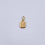 Dije Letra P 0.45gr / 1.5cm / Liso Oro Amarillo 18K &