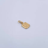 Dije Letra P 0.45gr / 1.5cm / Liso Oro Amarillo 18K &