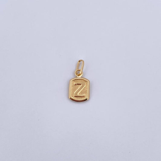 Dije Letra Z 0.35gr / 1.5cm / Liso Oro Amarillo 18K &