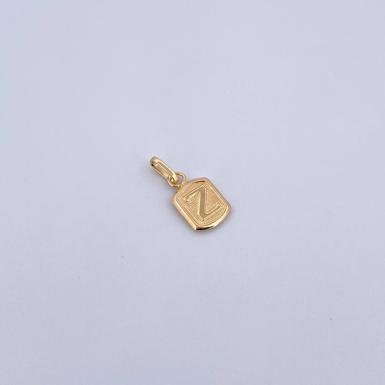 Dije Letra Z 0.35gr / 1.5cm / Liso Oro Amarillo 18K &
