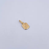 Dije Letra Z 0.35gr / 1.5cm / Liso Oro Amarillo 18K &