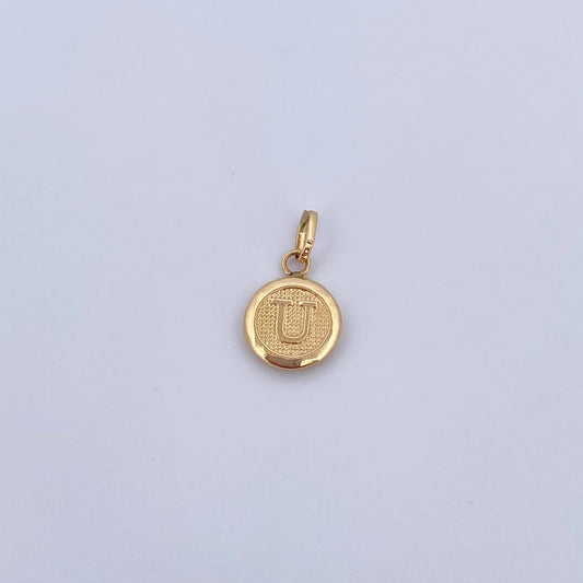 Dije Letra U 0.45gr / 1.5cm / Medalla Oro Amarillo 18K &