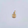 Dije Letra D 0.35gr / 1.5cm / Liso Oro Amarillo 18K &