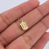 Dije Letra H 0.35gr / 1.5cm / Liso Oro Amarillo 18K &