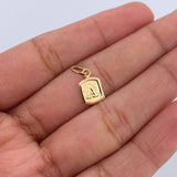 Dije Letra A 0.35gr / 1.5cm / Liso Oro Amarillo 18K &