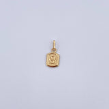 Dije Letra S 0.35gr / 1.5cm / Liso Oro Amarillo 18K &