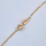 Cadena Escalera Plana 1.25gr / 40cm / Tres Oros +3 18K &