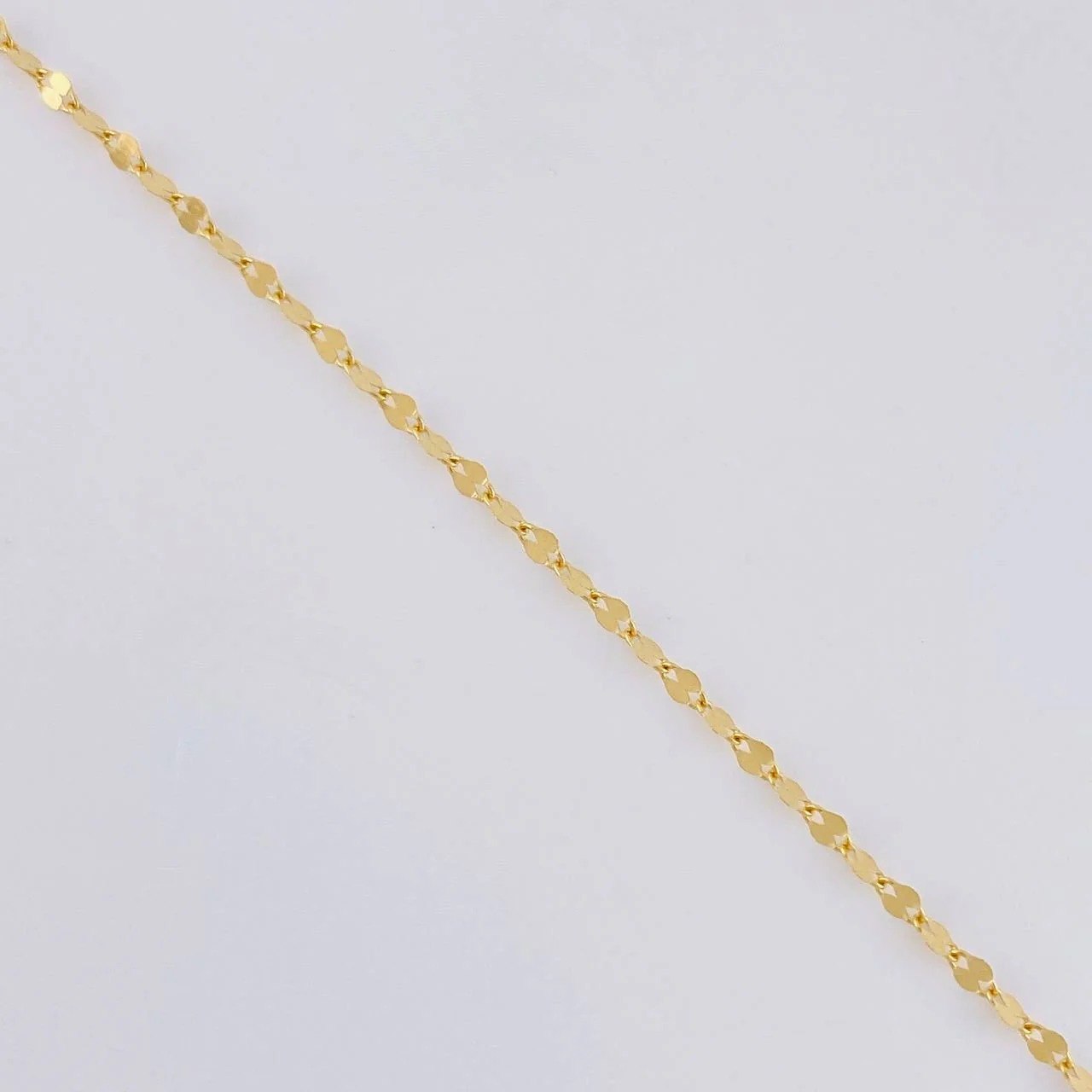 Cadena Flor Espejo 0.85g / 45cm / 1.6mm Oro Amarillo 18K