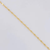 Cadena Flor Espejo 0.85g / 45cm / 1.6mm Oro Amarillo 18K