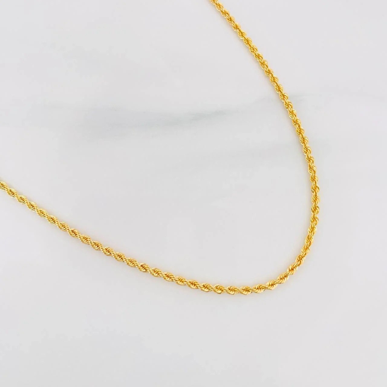 Cadena Lazo 2.3g / 60cm / 1.8mm Oro Amarillo 18K
