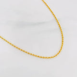 Cadena Lazo 2.3g / 60cm / 1.8mm Oro Amarillo 18K