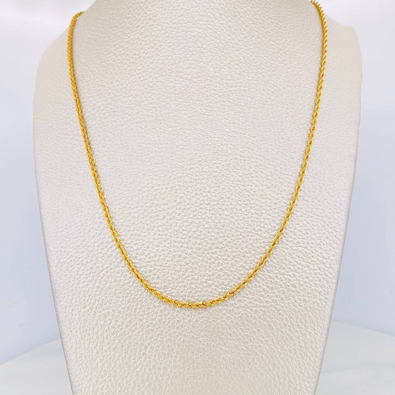 Cadena Lazo 2.3g / 60cm / 1.8mm Oro Amarillo 18K