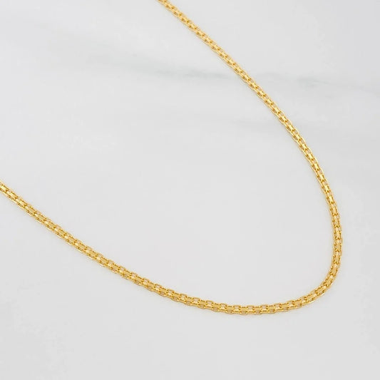 Cadena China 3.35g / 50cm / 1.5mm Oro Amarillo 18K