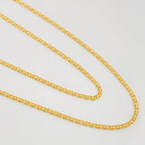 Cadena China 3.35g / 50cm / 1.5mm Oro Amarillo 18K