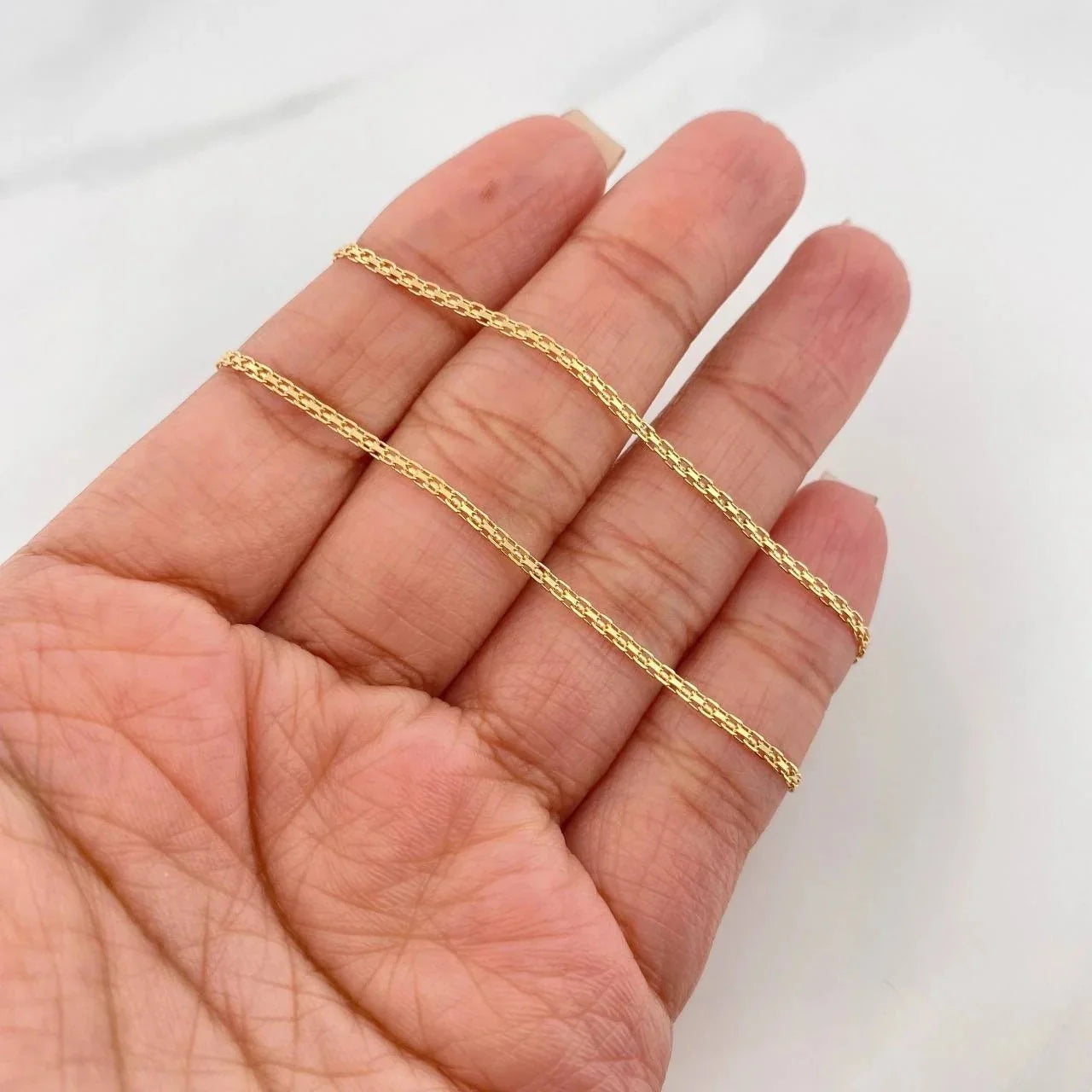 Cadena China 4.65g / 50cm / 1.1mm Oro Amarillo 18K