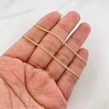 Cadena China 4.65g / 50cm / 1.1mm Oro Amarillo 18K