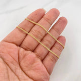 Cadena China 3.35g / 50cm / 1.5mm Oro Amarillo 18K