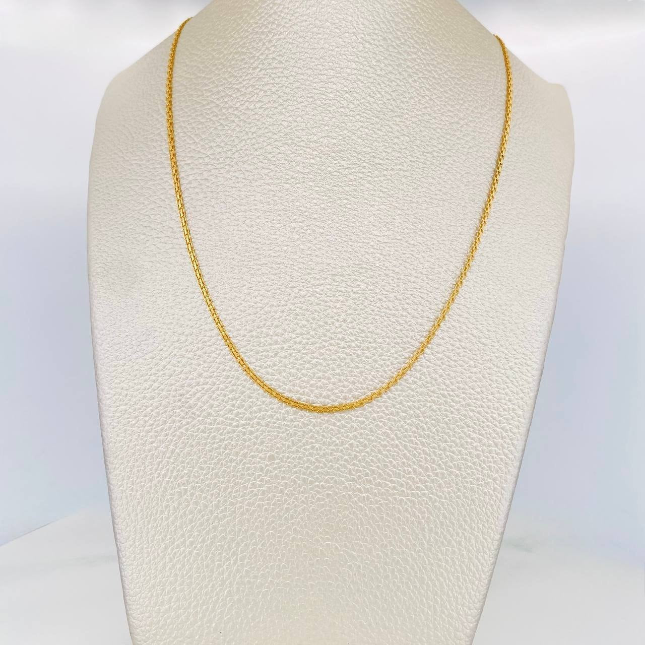 Cadena China 4g / 60cm / 1.6mm Oro Amarillo 18K