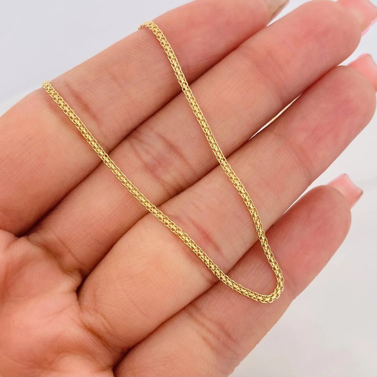 Cadena China 3.25g / 60cm / 1.4mm Oro Amarillo 18K
