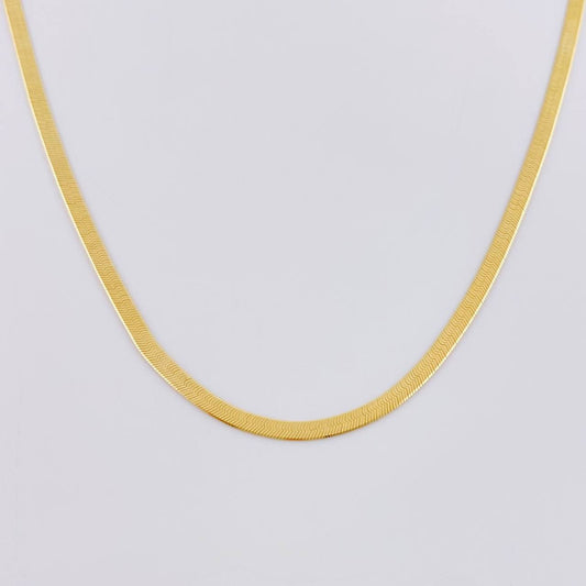 Cadena Espejo 5.9g / 45.5cm / 2.5mm Oro Amarillo 18K