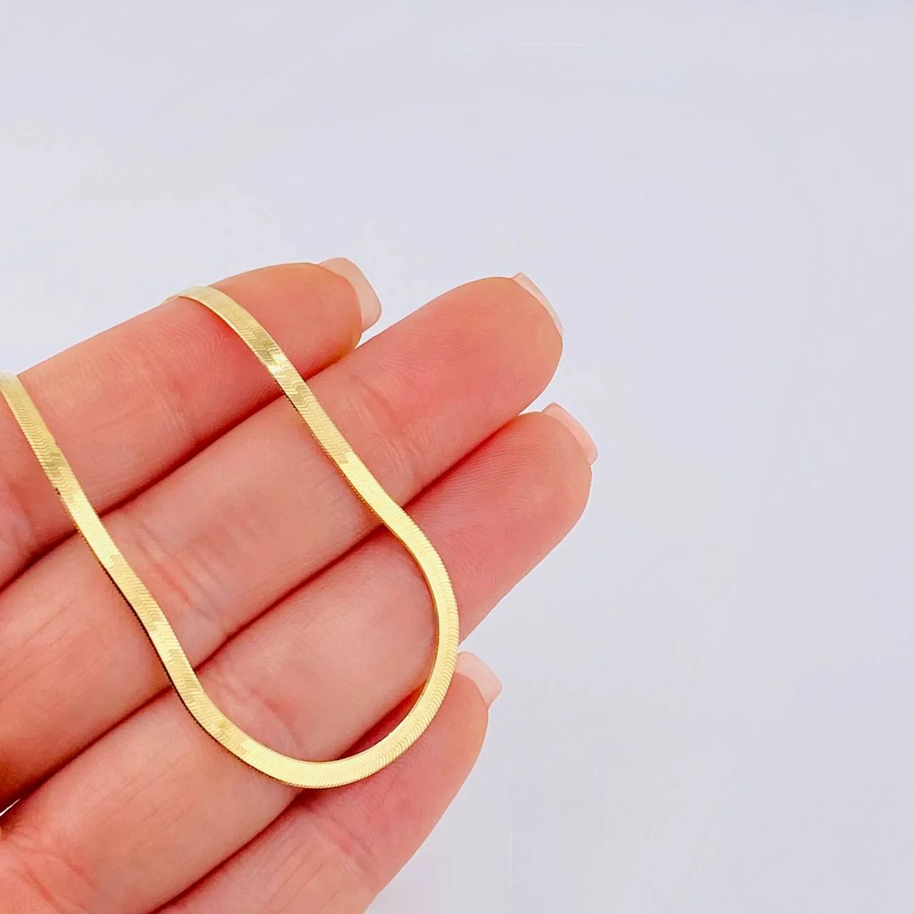 Cadena Espejo 3.2g / 40cm / 2mm Oro Amarillo 18K