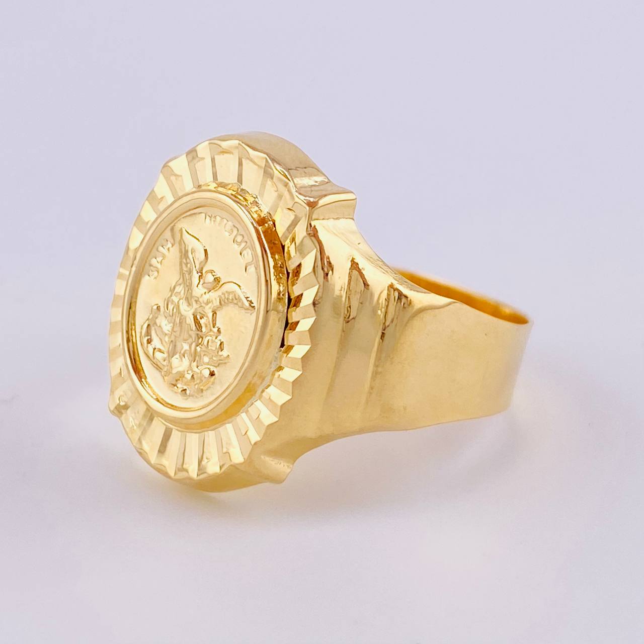 Anillo San Miguel Arcangel 3.5 g / T9 1/2 Oro Amarillo 18K