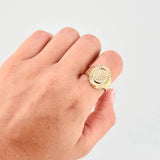 Anillo San Miguel Arcangel 3.6 g / T11 Oro Amarillo 18K