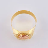 Anillo Corona Real 2.85 g / T10 1/2 Dos Oros Amarillo Rosa 18K