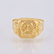 Anillo Herradura Caballo Diamantado 3.4 g / T11 Oro Amarillo 18K