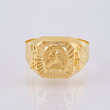 Anillo Herradura Caballo Diamantado 3.4 g / T11 Oro Amarillo 18K