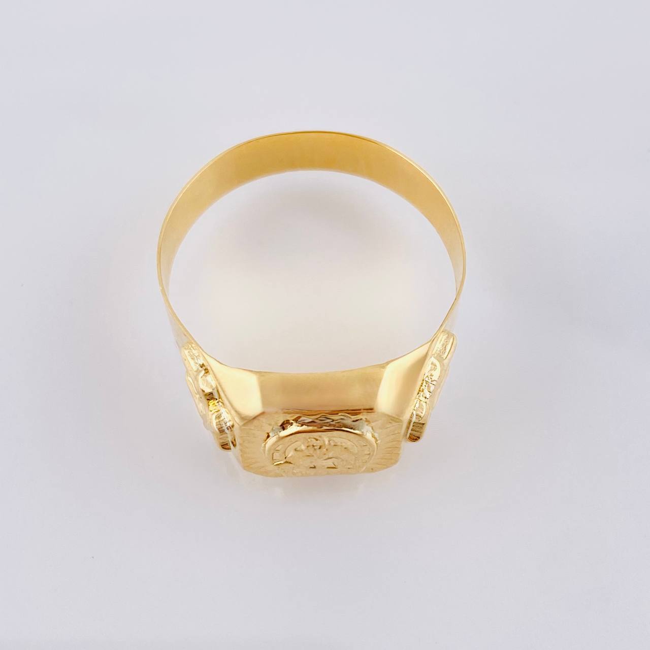 Anillo Herradura Caballo Diamantado 3.4 g / T11 1/4 Oro Amarillo 18K