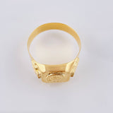 Anillo Herradura Caballo Diamantado 3.4 g / T11 1/4 Oro Amarillo 18K