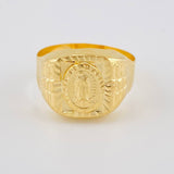 Anillo Sello Virgen De Guadalupe 2.95 g / T10 1/2 Oro Amarillo 18K