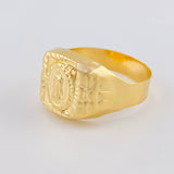 Anillo Sello Virgen De Guadalupe 2.95 g / T10 1/2 Oro Amarillo 18K