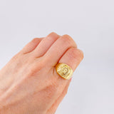 Anillo Sello Virgen De Guadalupe 2.95 g / T10 1/2 Oro Amarillo 18K