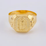 Anillo Virgen Guadalupe Diamantada 3.1 g / T11 Oro Amarillo 18K