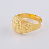 Anillo Virgen Guadalupe Diamantada 3.1 g / T11 Oro Amarillo 18K