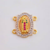 Herraje Virgen Guadalupe 2.1 g / 1.5 cm Tres Oros 18K