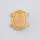 Herraje Virgen Guadalupe 2.1 g / 1.5 cm Tres Oros 18K