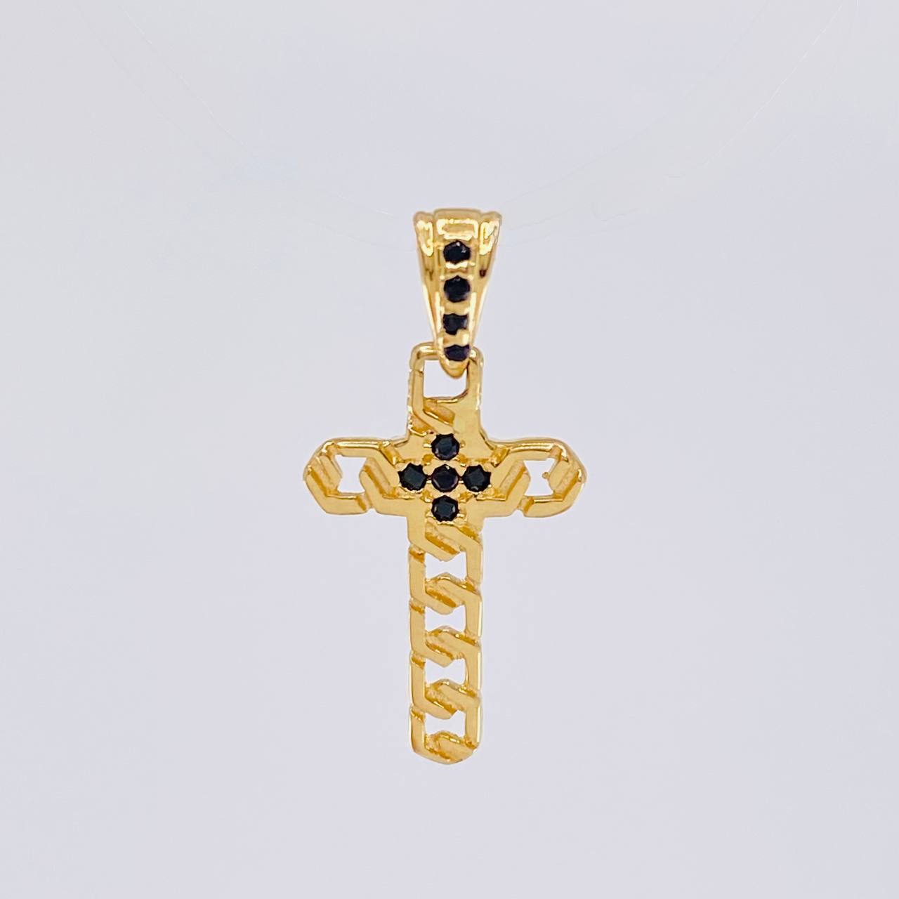Dije Cruz Panzer 1 g / 2 cm Oro Amarillo 18K