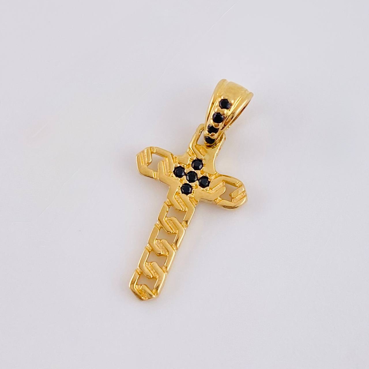 Dije Cruz Panzer 1 g / 2 cm Oro Amarillo 18K