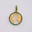 Dije Silueta Tierra 2 g / 2.5 cm Oro Amarillo 18K