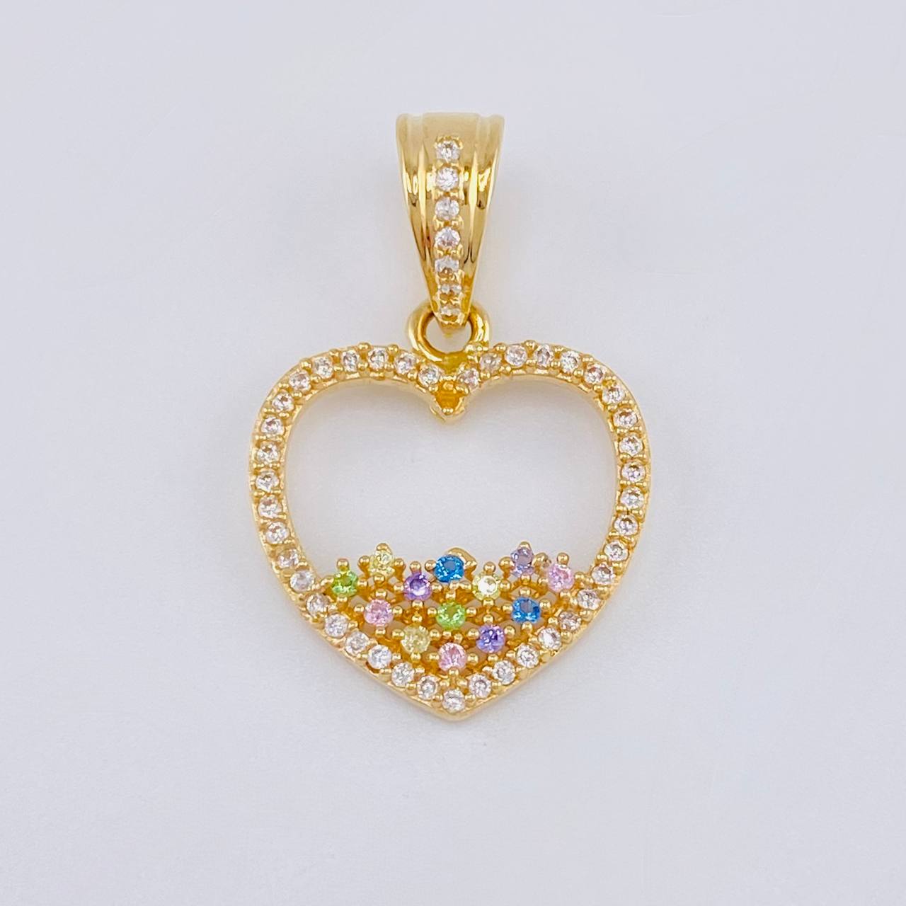 Dije Silueta Corazon 2.55 g / 2.6 cm Oro Amarillo 18K