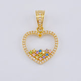 Dije Silueta Corazon 2.55 g / 2.6 cm Oro Amarillo 18K